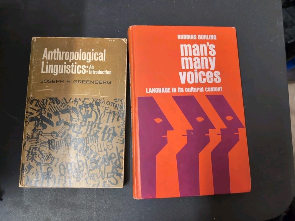 Man's Many Voices: Language in its cultural context R. Burling vintage HC + 1